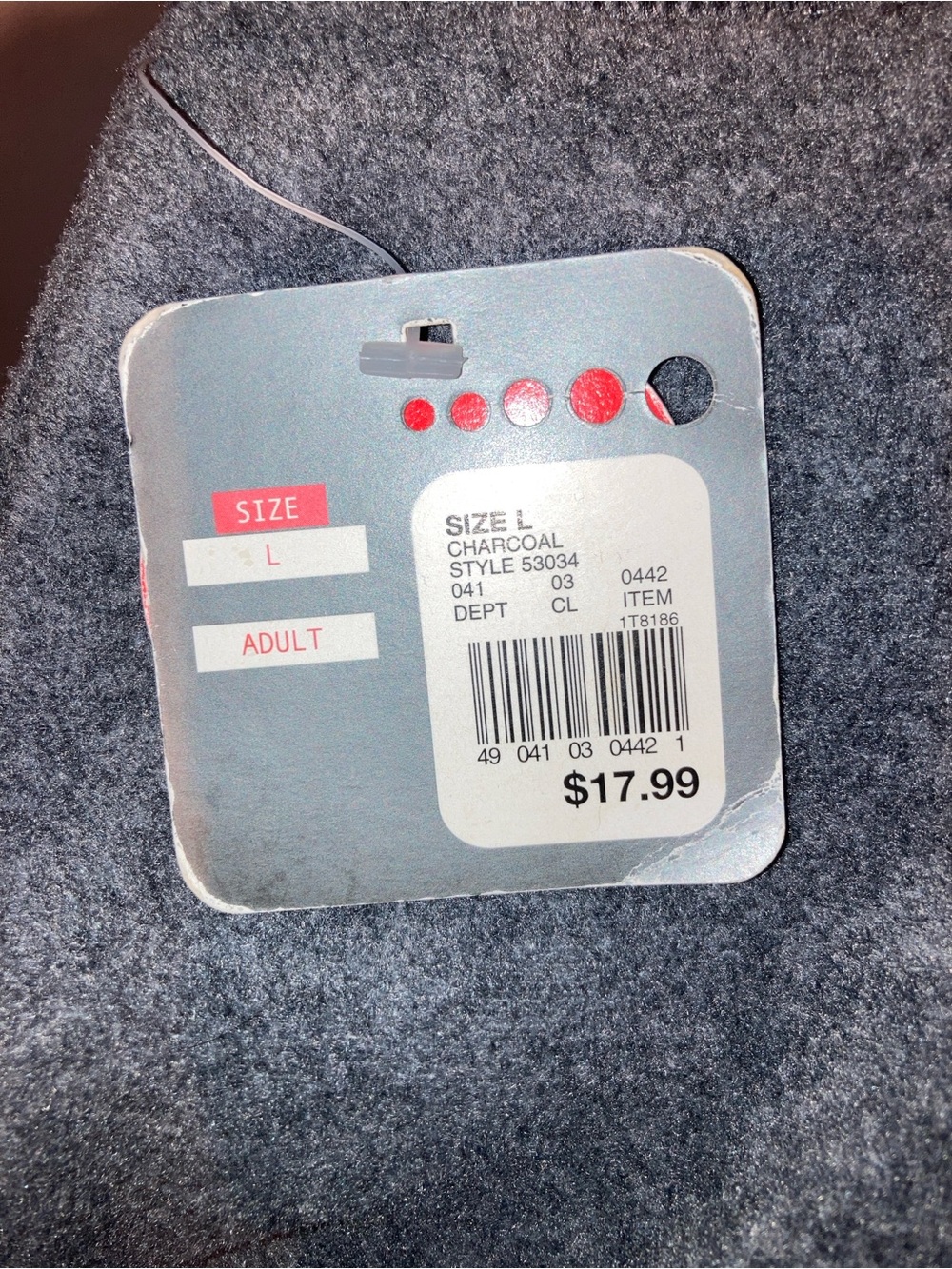 Prospirit Dark Gray Half-Zip Fleece Pullover - Picture 7 of 7